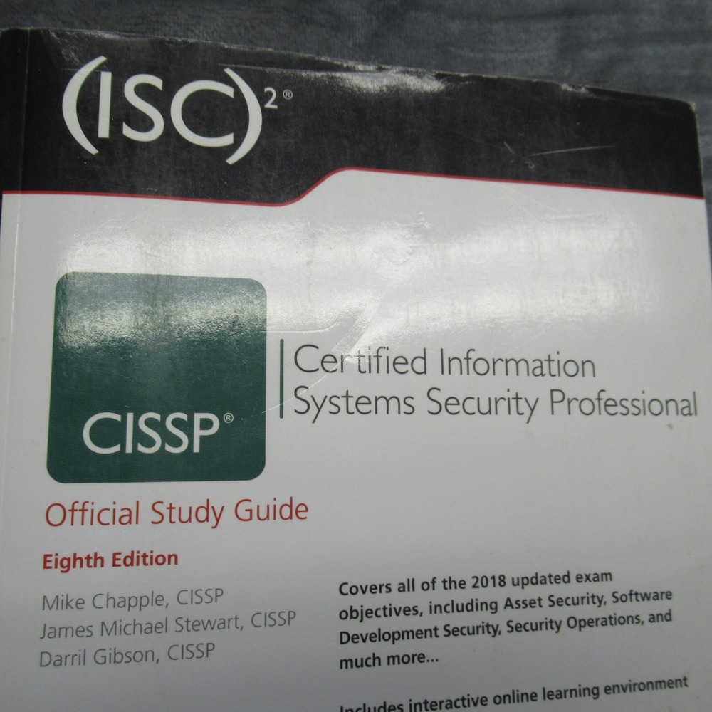 2 Books‎ ISC CISSP Certification Exam Study Guide Official Practice Tests - Picture 12 of 16